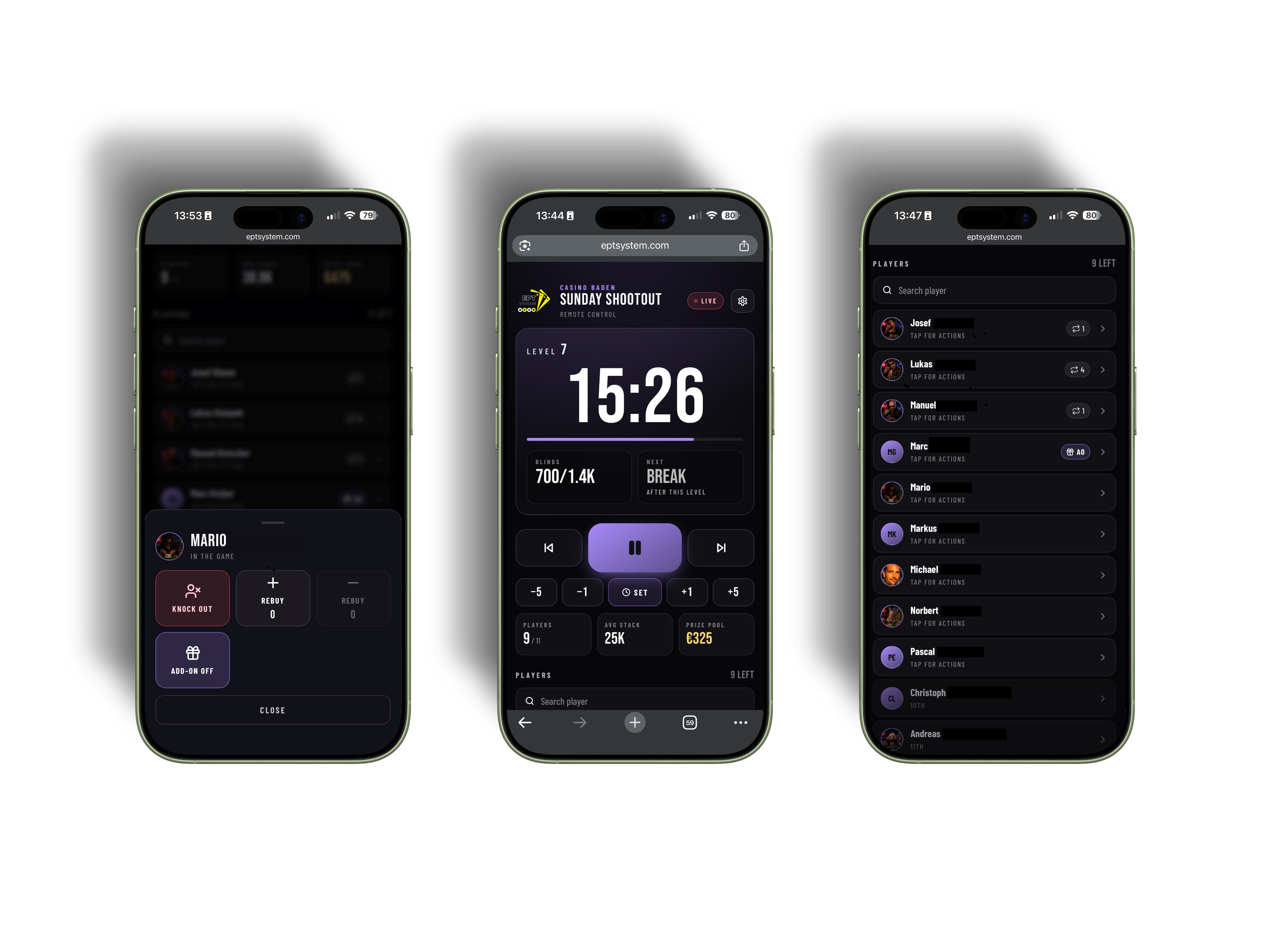 EPTS: Phone remote